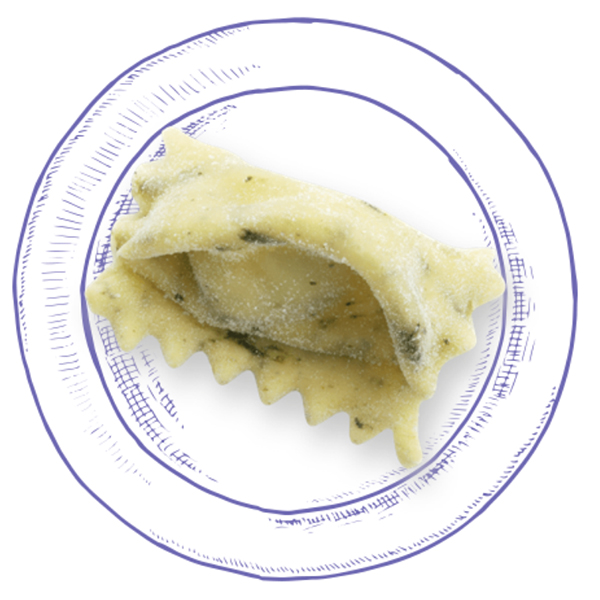 Plin Ricotta and Spinach - Pasta Girardi 250g x 8 or 1kg x 4-image