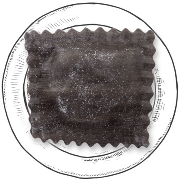 Black Ravioli with Salmon - Pasta Girardi 250g x 8 or 1kg x 4-image