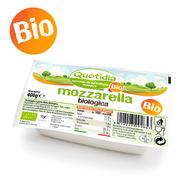 Mozzarella Biologica - Quotidia 400g-image